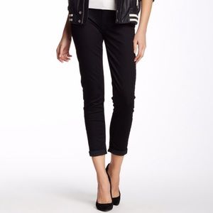 Hudson Harkin Crop Super Skinny Jeans - Black